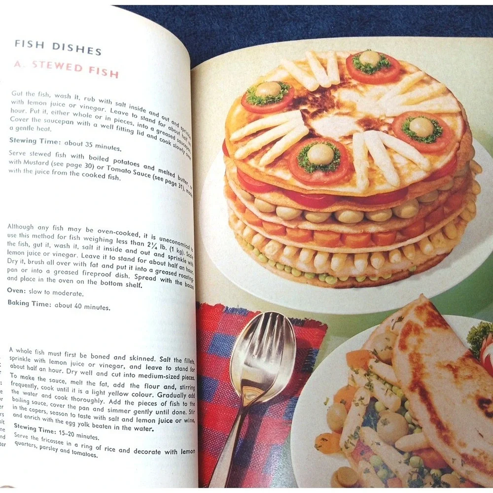 Oetker German Home Cooking Vintage Paperback Recipe Cookbook Book, 1978 Edition‎